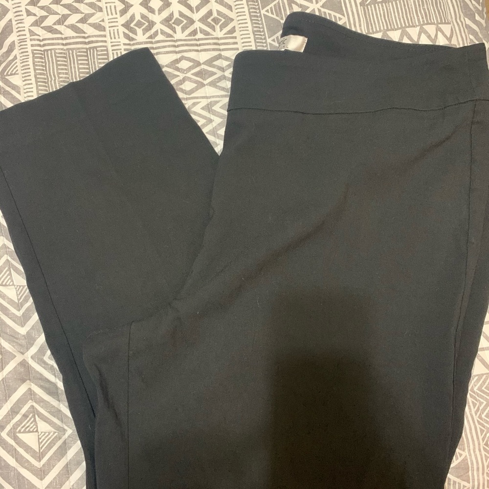 Plus size ankle length dress pants